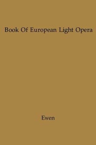 Cover of The Book of European Light Opera