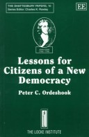 Book cover for Lessons for Citizens of a New Democracy