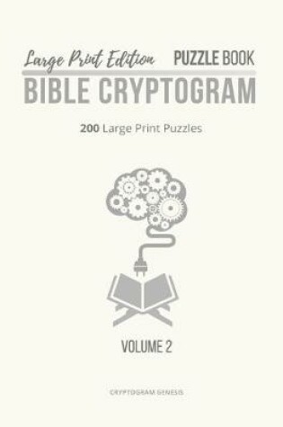 Cover of Large Print Edition Puzzle Book 2 Bible Cryptogram