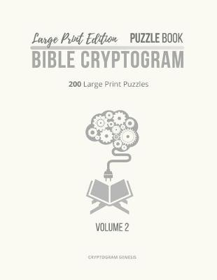 Cover of Large Print Edition Puzzle Book 2 Bible Cryptogram