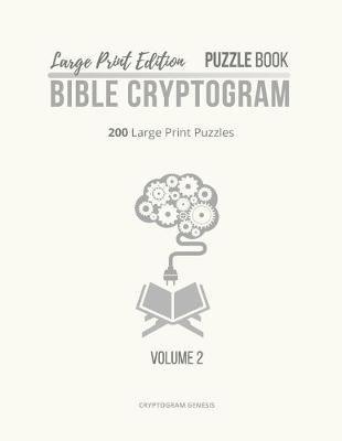 Book cover for Large Print Edition Puzzle Book 2 Bible Cryptogram