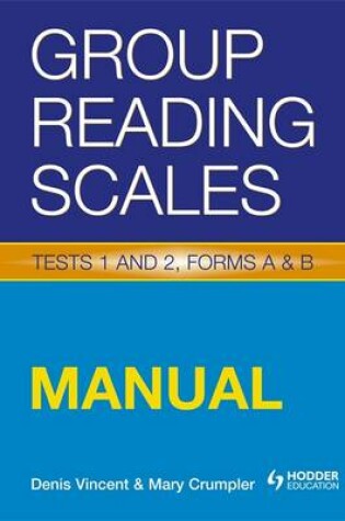Cover of Group Reading Scales Manual