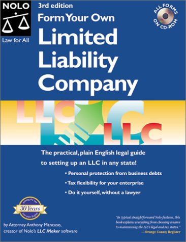 Book cover for Form Your Own Limited Liability Company "With CD"