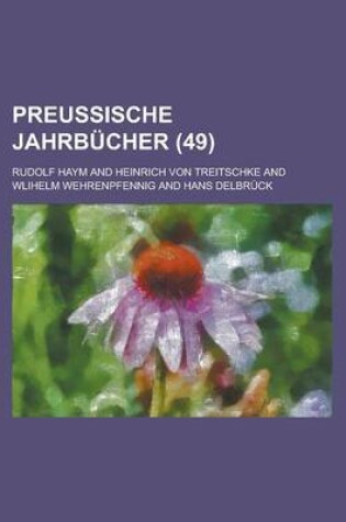 Cover of Preussische Jahrbucher (49)