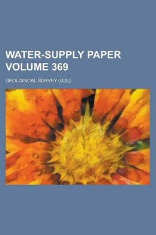 Cover of Water-Supply Paper Volume 369