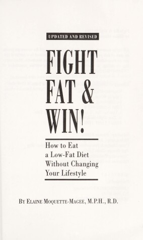 Book cover for Fight Fat and Win!