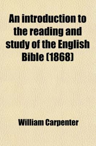 Cover of An Introduction to the Reading and Study of the English Bible