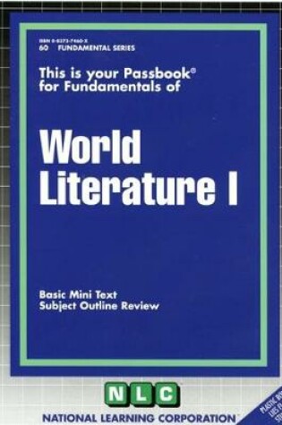 Cover of WORLD LITERATURE I