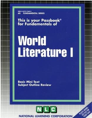Book cover for WORLD LITERATURE I