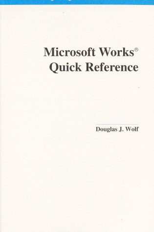 Cover of Microsoft Works