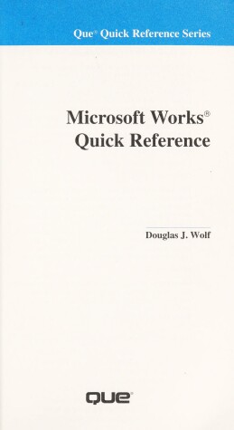 Book cover for Microsoft Works