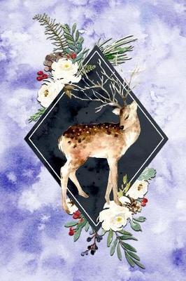 Book cover for Deer Floral Frame Journal