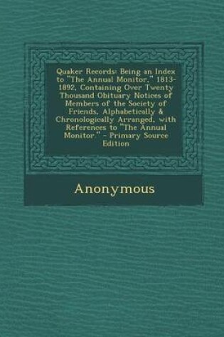 Cover of Quaker Records