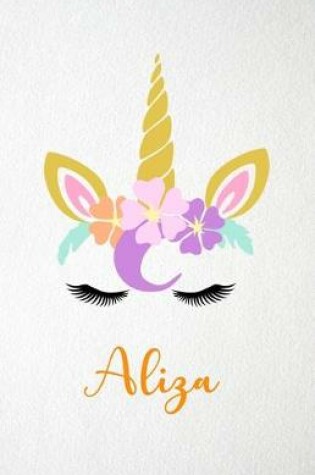 Cover of Aliza A5 Lined Notebook 110 Pages