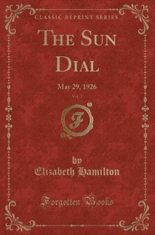 Cover of The Sun Dial, Vol. 3