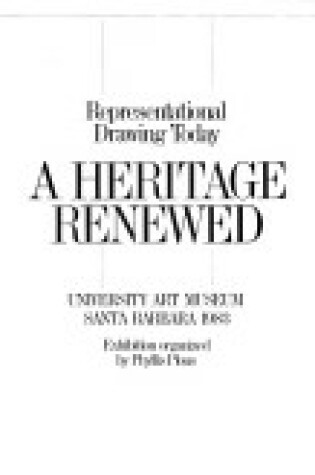 Cover of A Heritage Renewed