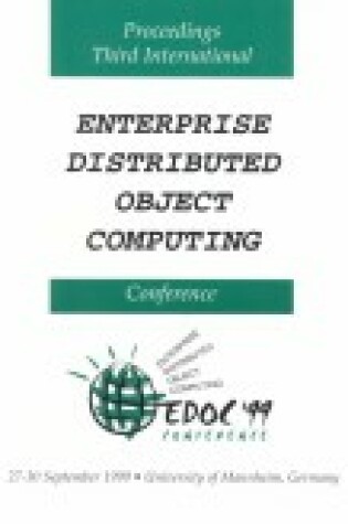 Cover of 3rd International Enterprise Distributed Object Computing Workshop (Edoc '99)