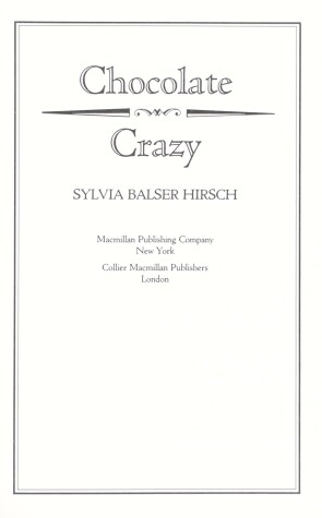 Book cover for Chocolate Crazy