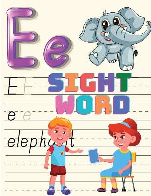 Book cover for Trace, and then Write the Sight Word, Activity Book for Kindergarten Kids, Toddlers and Preschoolers!