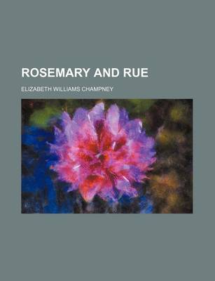 Book cover for Rosemary and Rue