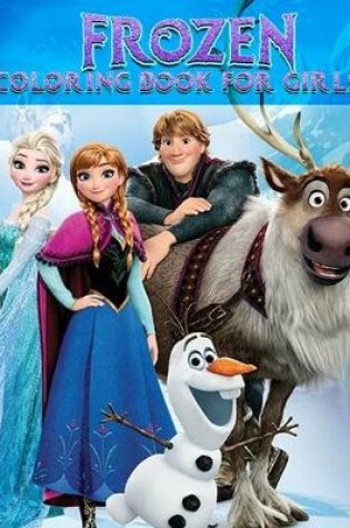Cover of frozen coloring book for girls