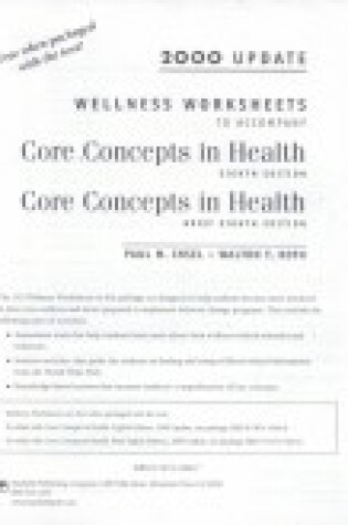 Cover of Core Concepts in Health