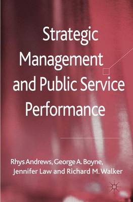 Book cover for Strategic Management and Public Service Performance