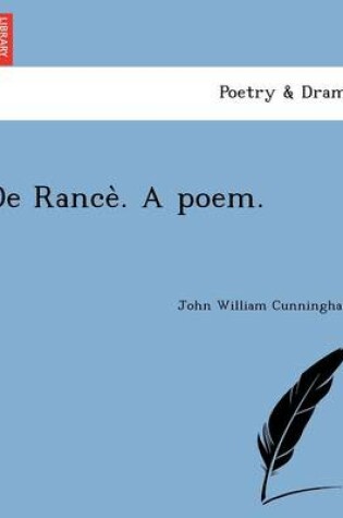 Cover of de Rance . a Poem.