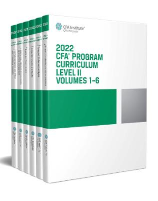 Book cover for 2022 CFA Program Curriculum Level II Box Set