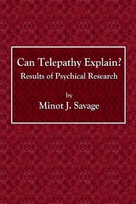 Book cover for Can Telepathy Explain?