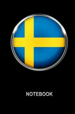 Cover of Notebook. Sweden Flag Cover. Composition Notebook. College Ruled. 8.5 x 11. 120 Pages.