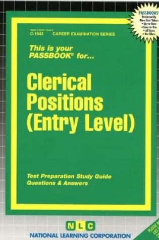 Cover of Clerical Positions (Entry Level)