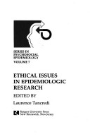 Book cover for Ethical Issues in Epidemiological Research