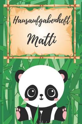 Book cover for Hausaufgabenheft Matti