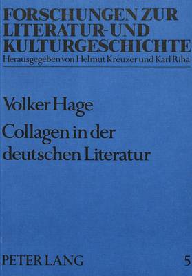 Cover of Collagen in Der Deutschen Literatur