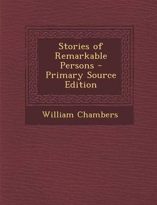 Book cover for Stories of Remarkable Persons