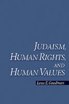 Book cover for Judaism, Human Rights, and Human Values