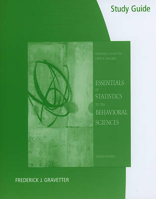 Cover of Study Guide for Gravetter/Wallnau's Essentials of Statistics for the Behavioral Sciences