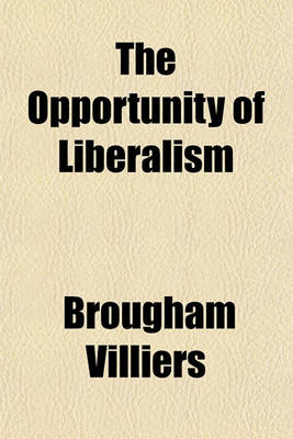 Book cover for The Opportunity of Liberalism