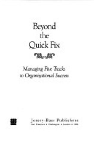 Cover of Beyond the Quick Fix