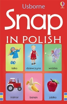 Book cover for Usborne Snap in Polish
