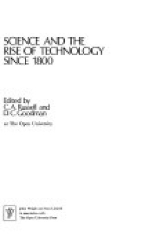 Cover of Science and the Rise of Technology Since 1800