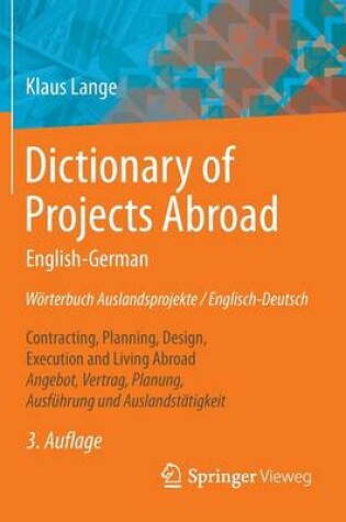 Cover of Dictionary of Projects Abroad English-German Worterbuch Auslandsprojekte / Englisch-Deutsch