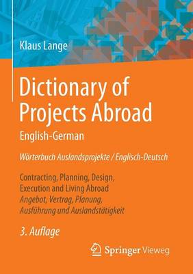 Book cover for Dictionary of Projects Abroad English-German Worterbuch Auslandsprojekte / Englisch-Deutsch