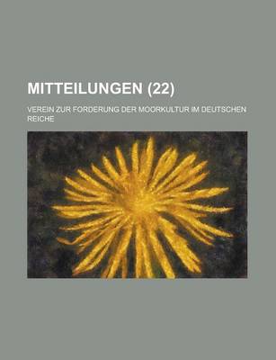 Book cover for Mitteilungen (22 )