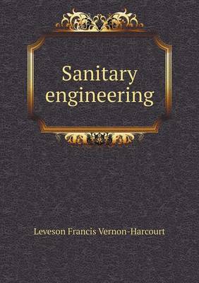 Book cover for Sanitary engineering