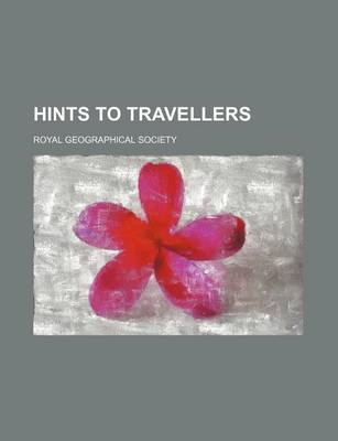 Book cover for Hints to Travellers