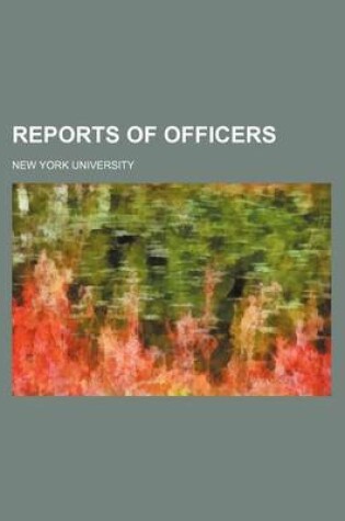 Cover of Reports of Officers