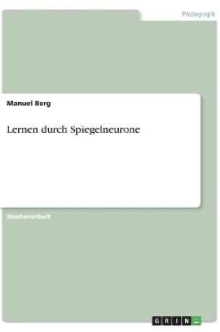 Cover of Lernen durch Spiegelneurone