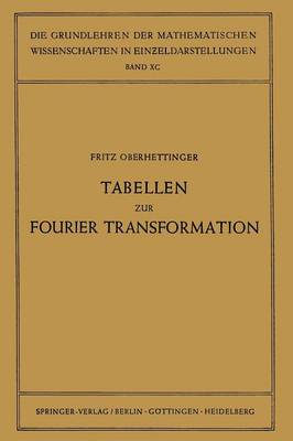 Cover of Tabellen Zur Fourier Transformation